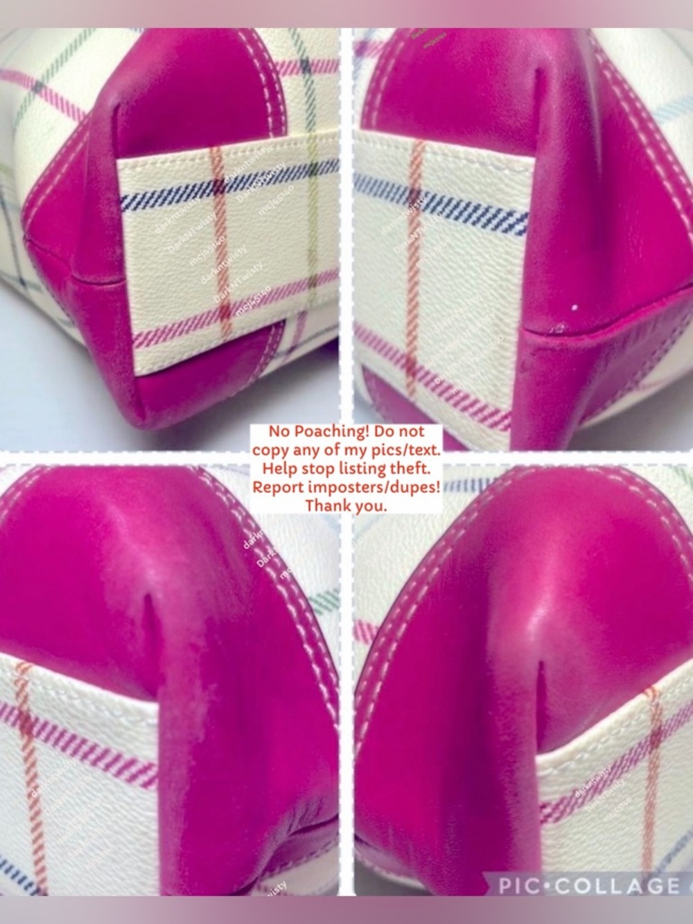 GREAT GIFT!! RARE Coach 3 piece Tote, cosmetic bag, change purse set PRICE FIRM - Picture 8 of 15